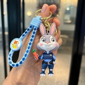Blue Bunny Keychain Toy